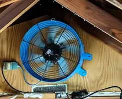 attic fan services with installed attic ventilation fan system in Glendale, AZ